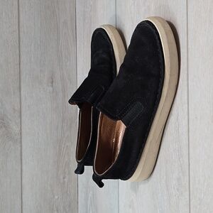 Frye Women Brea Chelsea Leather Loafer Platform Slip on shoes sz 6.5M